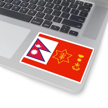 Flag of the Chief of Army Staff of Nepali Army (Nepal) STICKER Vinyl Kiss-Cut Decal - The Sticker Space