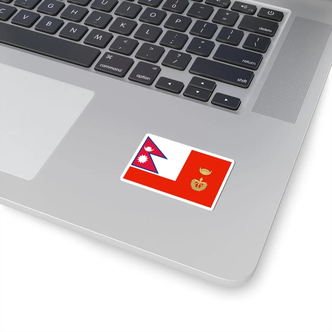 Flag of the Chief of Army Staff of Nepali Army until 2008 (Nepal) STICKER Vinyl Kiss-Cut Decal - The Sticker Space