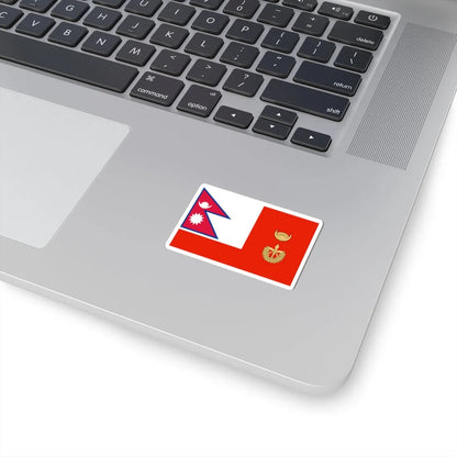 Flag of the Chief of Army Staff of Nepali Army until 2008 (Nepal) STICKER Vinyl Kiss-Cut Decal - The Sticker Space
