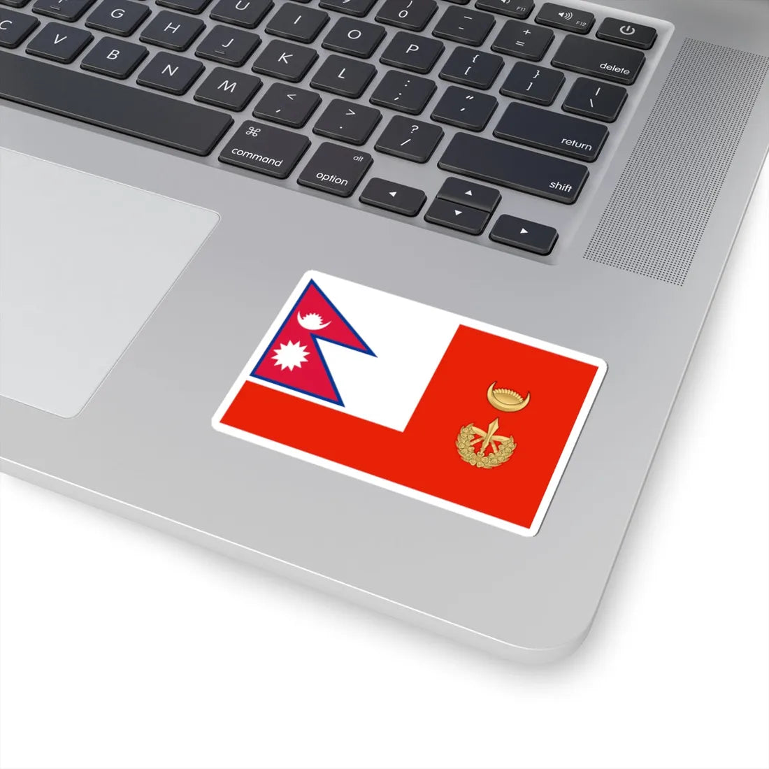 Flag of the Chief of Army Staff of Nepali Army until 2008 (Nepal) STICKER Vinyl Kiss-Cut Decal - The Sticker Space