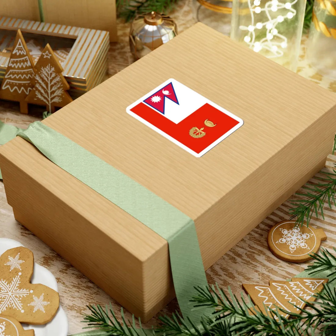 Flag of the Chief of Army Staff of Nepali Army until 2008 (Nepal) STICKER Vinyl Kiss-Cut Decal - The Sticker Space