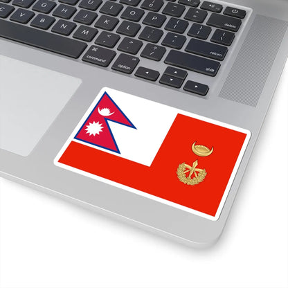 Flag of the Chief of Army Staff of Nepali Army until 2008 (Nepal) STICKER Vinyl Kiss-Cut Decal - The Sticker Space