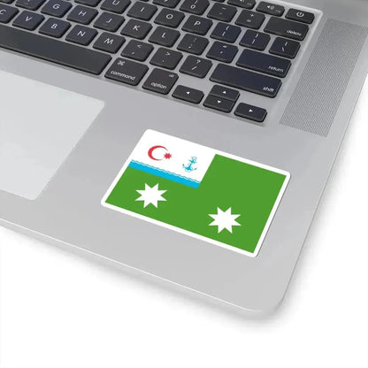 Flag of the Chief of General Staff of the Border Troops of the Azerbaijan State Border Service (Azerbaijan) STICKER Vinyl Kiss-Cut Decal - The Sticker Space