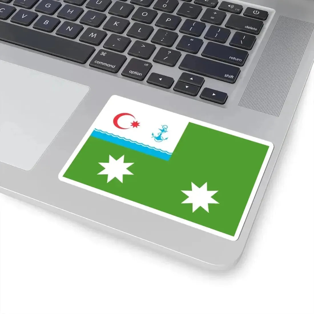 Flag of the Chief of General Staff of the Border Troops of the Azerbaijan State Border Service (Azerbaijan) STICKER Vinyl Kiss-Cut Decal - The Sticker Space