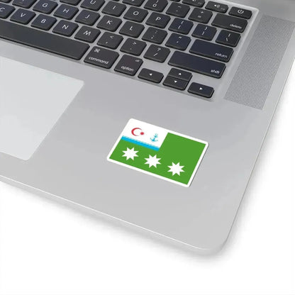 Flag of the Chief of the Azerbaijan State Border Service - Commander of Border Troops (Azerbaijan) STICKER Vinyl Kiss-Cut Decal - The Sticker Space