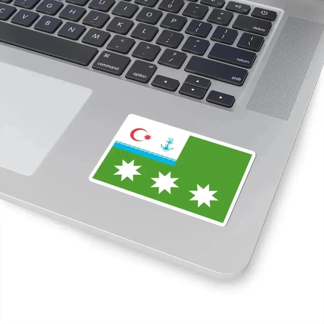 Flag of the Chief of the Azerbaijan State Border Service - Commander of Border Troops (Azerbaijan) STICKER Vinyl Kiss-Cut Decal - The Sticker Space