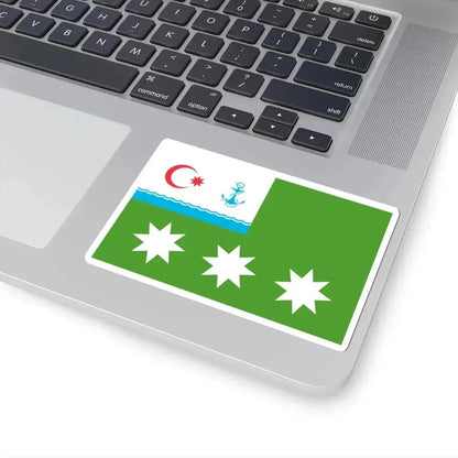 Flag of the Chief of the Azerbaijan State Border Service - Commander of Border Troops (Azerbaijan) STICKER Vinyl Kiss-Cut Decal - The Sticker Space