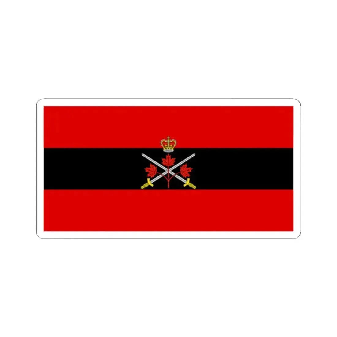 Flag of the Chief of the General Staff Canada (Canada) STICKER Vinyl Kiss-Cut Decal 2 Inch White - The Sticker Space