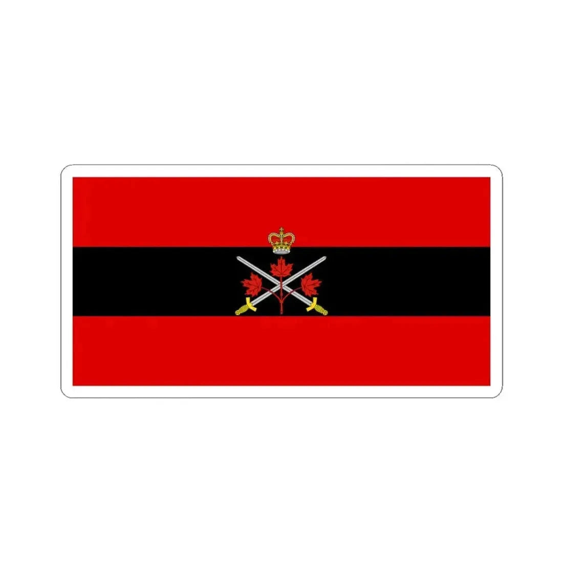 Flag of the Chief of the General Staff Canada (Canada) STICKER Vinyl Kiss-Cut Decal 3 Inch White - The Sticker Space