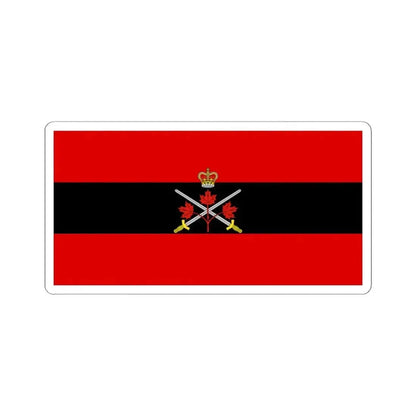Flag of the Chief of the General Staff Canada (Canada) STICKER Vinyl Kiss-Cut Decal 4 Inch White - The Sticker Space