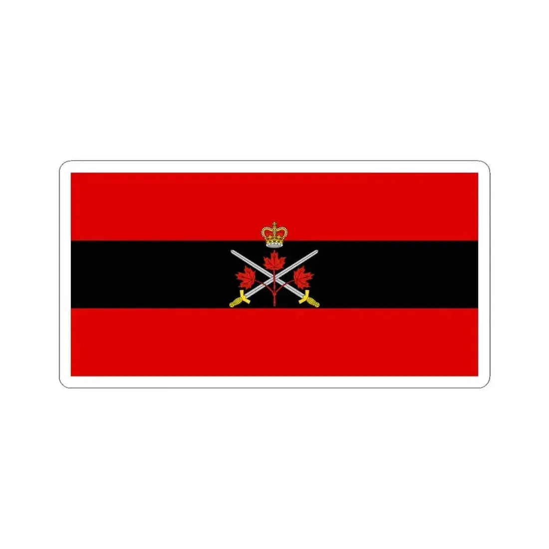 Flag of the Chief of the General Staff Canada (Canada) STICKER Vinyl Kiss-Cut Decal 6 Inch White - The Sticker Space