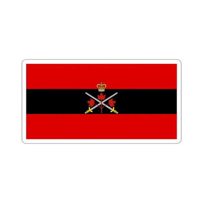 Flag of the Chief of the General Staff Canada (Canada) STICKER Vinyl Kiss-Cut Decal 6 Inch White - The Sticker Space