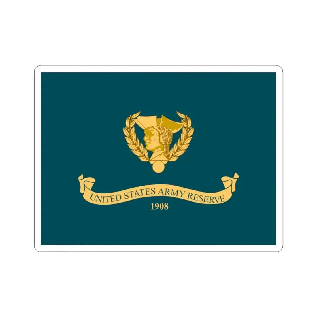 Flag of the Chief of the US Army Reserve (United States) STICKER Vinyl Kiss-Cut Decal 3 Inch White - The Sticker Space