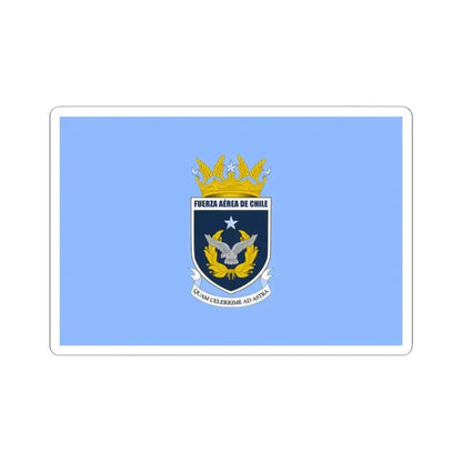 Flag of the Chilean Air Force (Chile) STICKER Vinyl Kiss-Cut Decal 2 Inch White - The Sticker Space