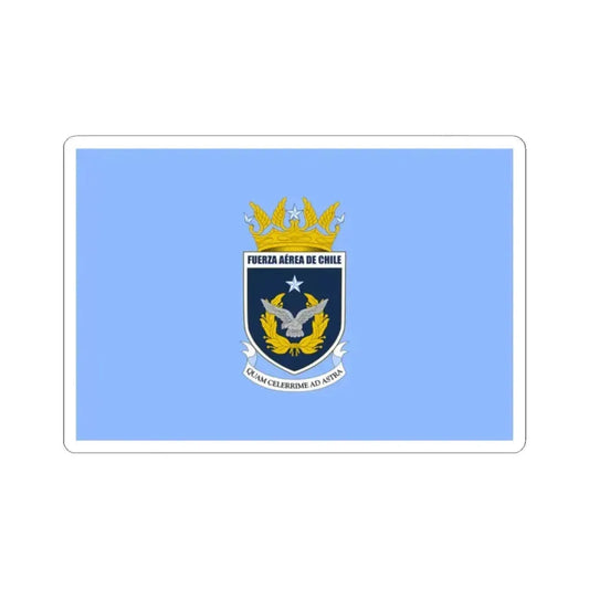 Flag of the Chilean Air Force (Chile) STICKER Vinyl Kiss-Cut Decal 2 Inch White - The Sticker Space