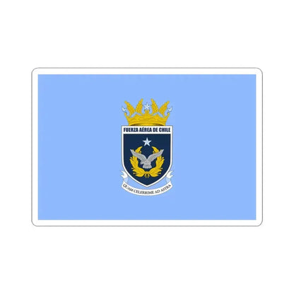 Flag of the Chilean Air Force (Chile) STICKER Vinyl Kiss-Cut Decal 3 Inch White - The Sticker Space
