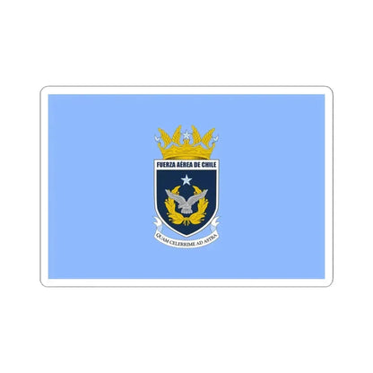 Flag of the Chilean Air Force (Chile) STICKER Vinyl Kiss-Cut Decal 4 Inch White - The Sticker Space