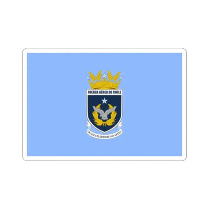 Flag of the Chilean Air Force (Chile) STICKER Vinyl Kiss-Cut Decal 6 Inch White - The Sticker Space