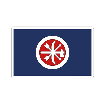 Flag of the Choctaw Brigade (United States) STICKER Vinyl Kiss-Cut Decal 3 Inch White - The Sticker Space