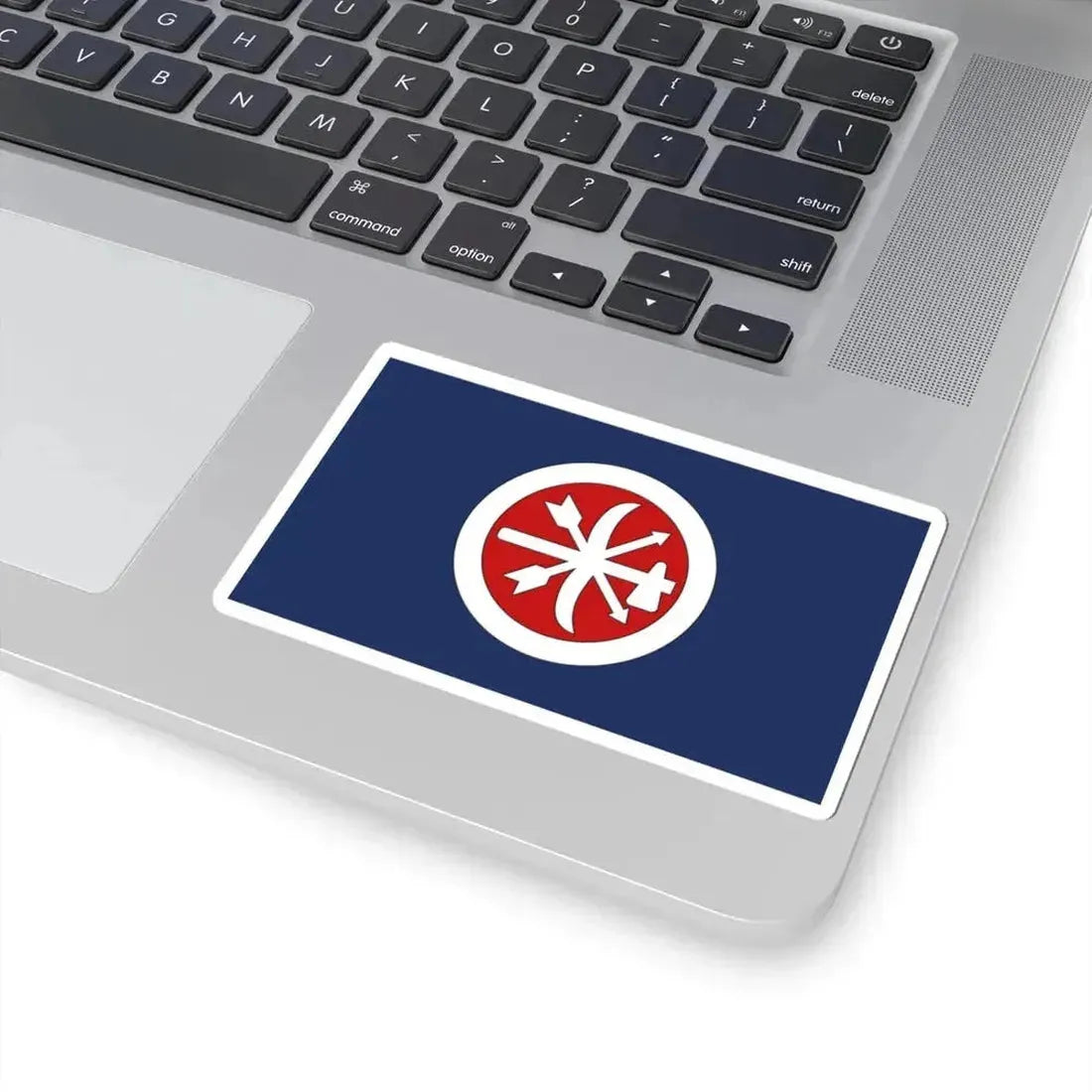Flag of the Choctaw Brigade (United States) STICKER Vinyl Kiss-Cut Decal - The Sticker Space