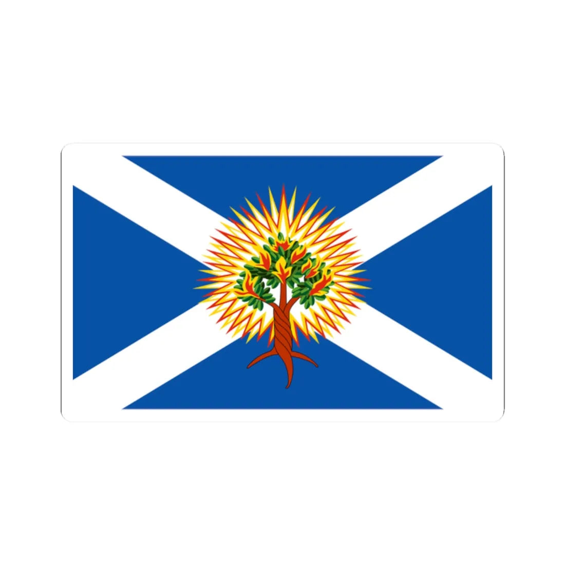 Flag of the Church of Scotland (Scotland) STICKER Vinyl Kiss-Cut Decal 2 Inch White - The Sticker Space