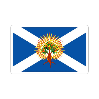Flag of the Church of Scotland (Scotland) STICKER Vinyl Kiss-Cut Decal 4 Inch White - The Sticker Space