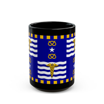 Flag of the City of Brisbane Australia - Black Coffee Mug-15oz-The Sticker Space