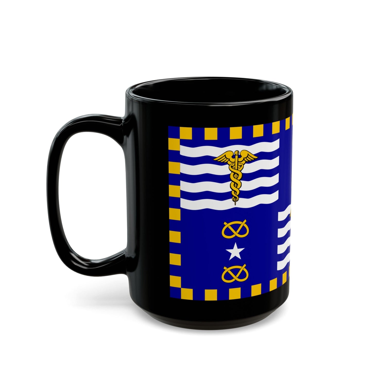 Flag of the City of Brisbane Australia - Black Coffee Mug-The Sticker Space