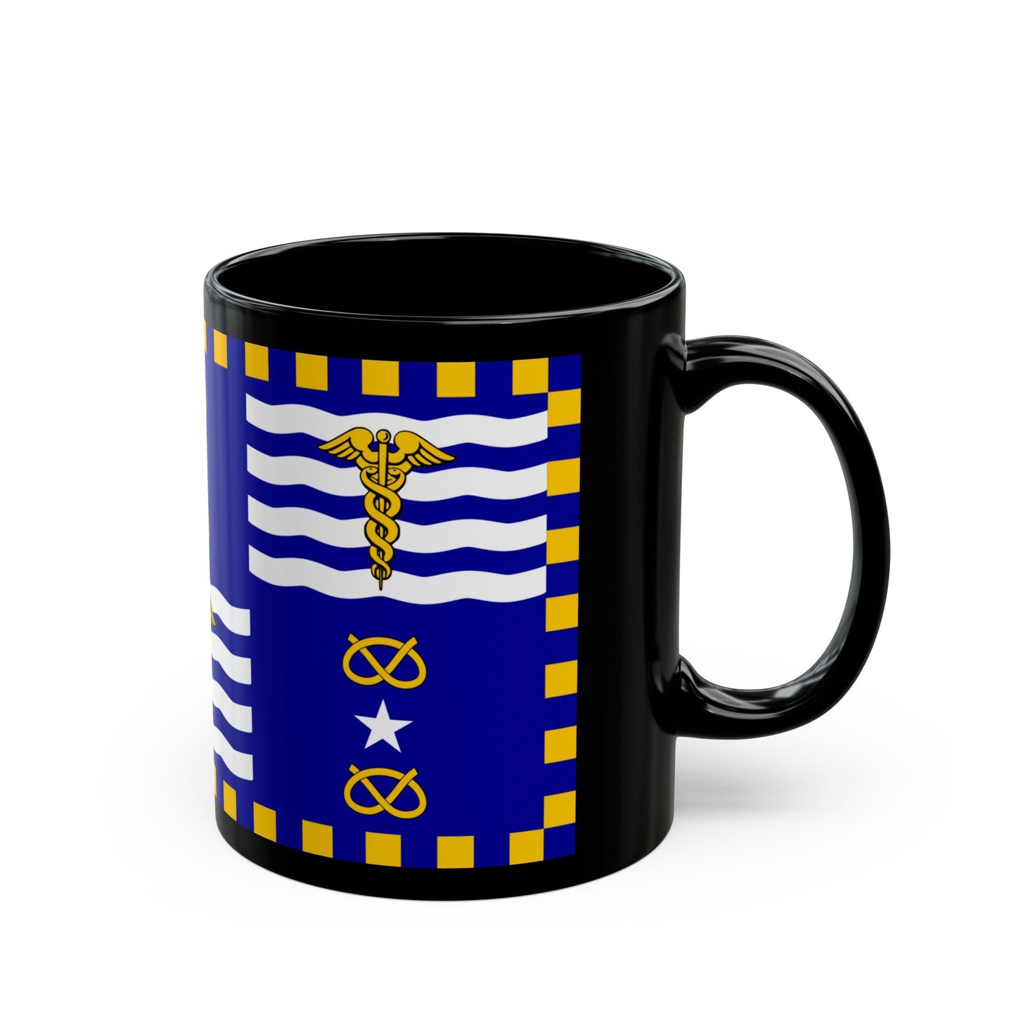 Flag of the City of Brisbane Australia - Black Coffee Mug-The Sticker Space