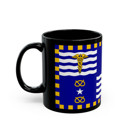 Flag of the City of Brisbane Australia - Black Coffee Mug-The Sticker Space