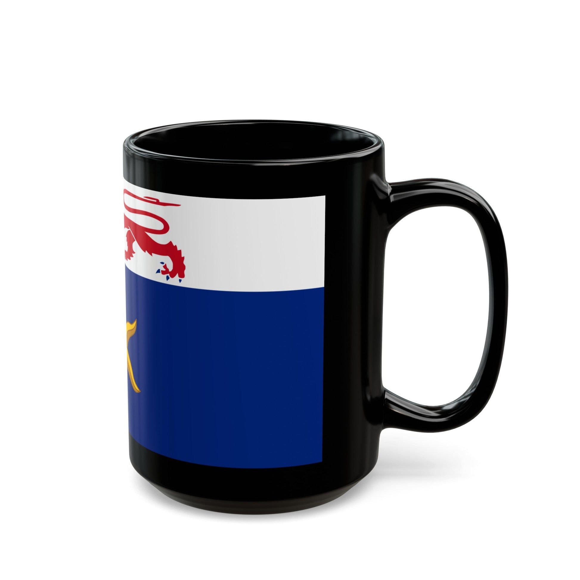 Flag of the City of Hobart Australia - Black Coffee Mug-The Sticker Space