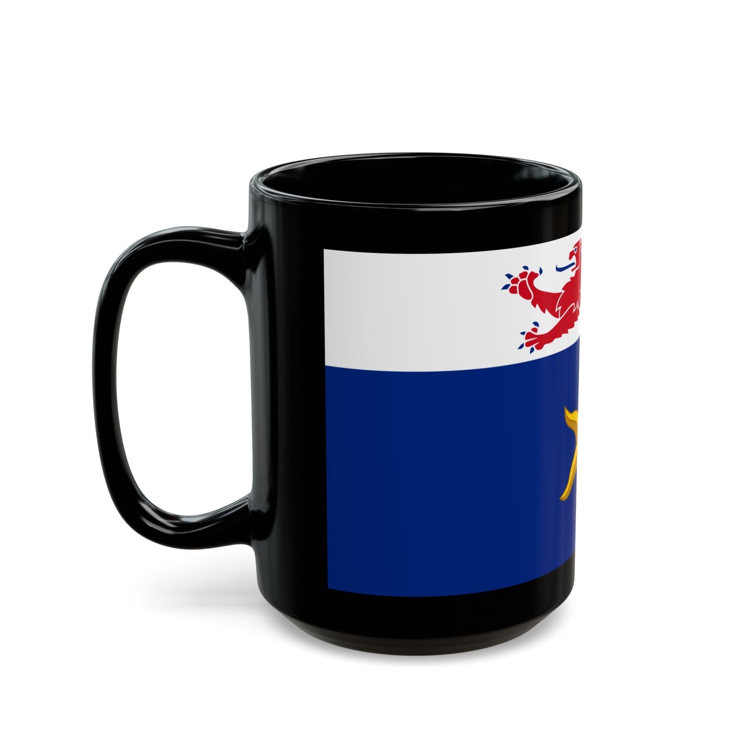 Flag of the City of Hobart Australia - Black Coffee Mug-The Sticker Space