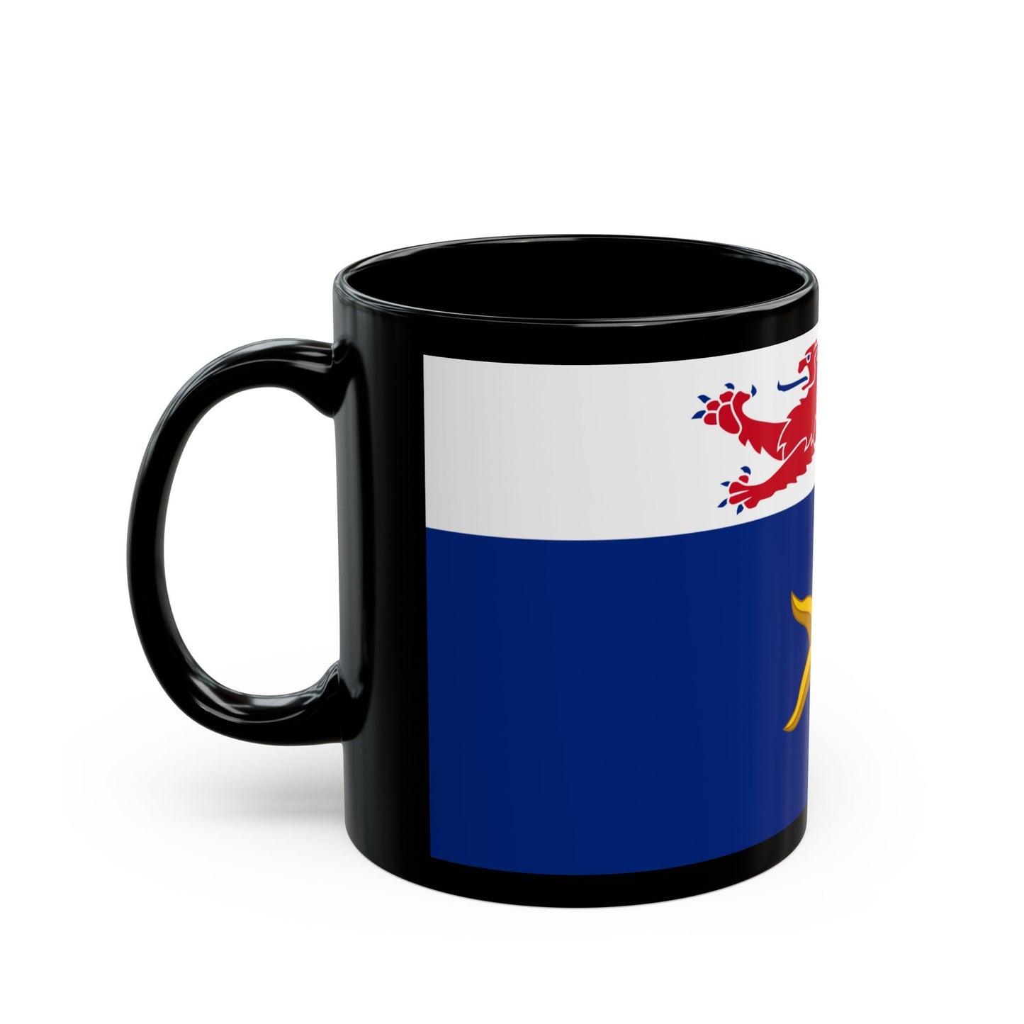 Flag of the City of Hobart Australia - Black Coffee Mug-The Sticker Space