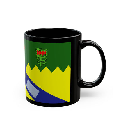 Flag of the City of Launceston Australia - Black Coffee Mug-The Sticker Space