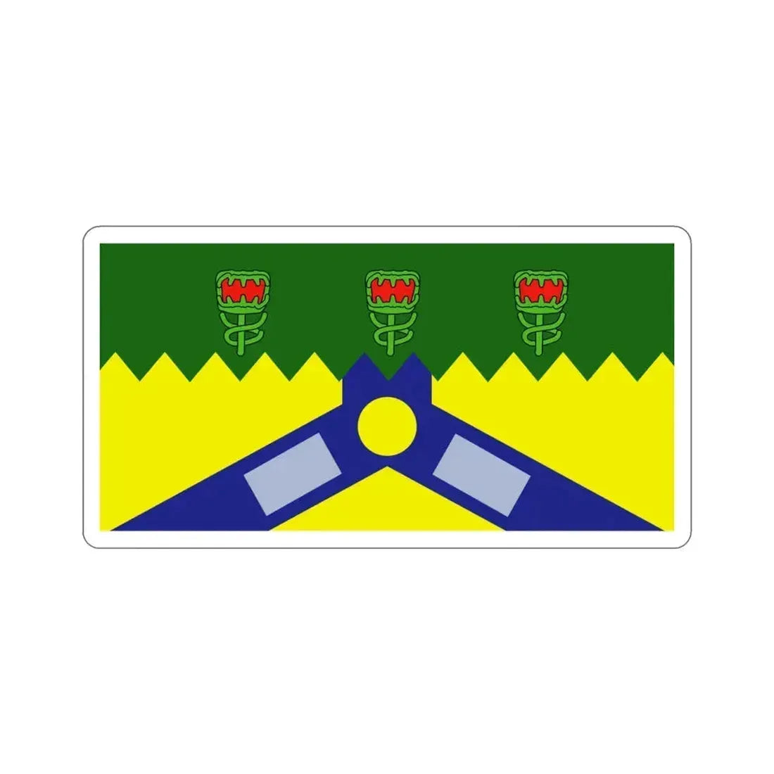 Flag of the City of Launceston Australia STICKER Vinyl Die-Cut Decal 3 Inch - The Sticker Space
