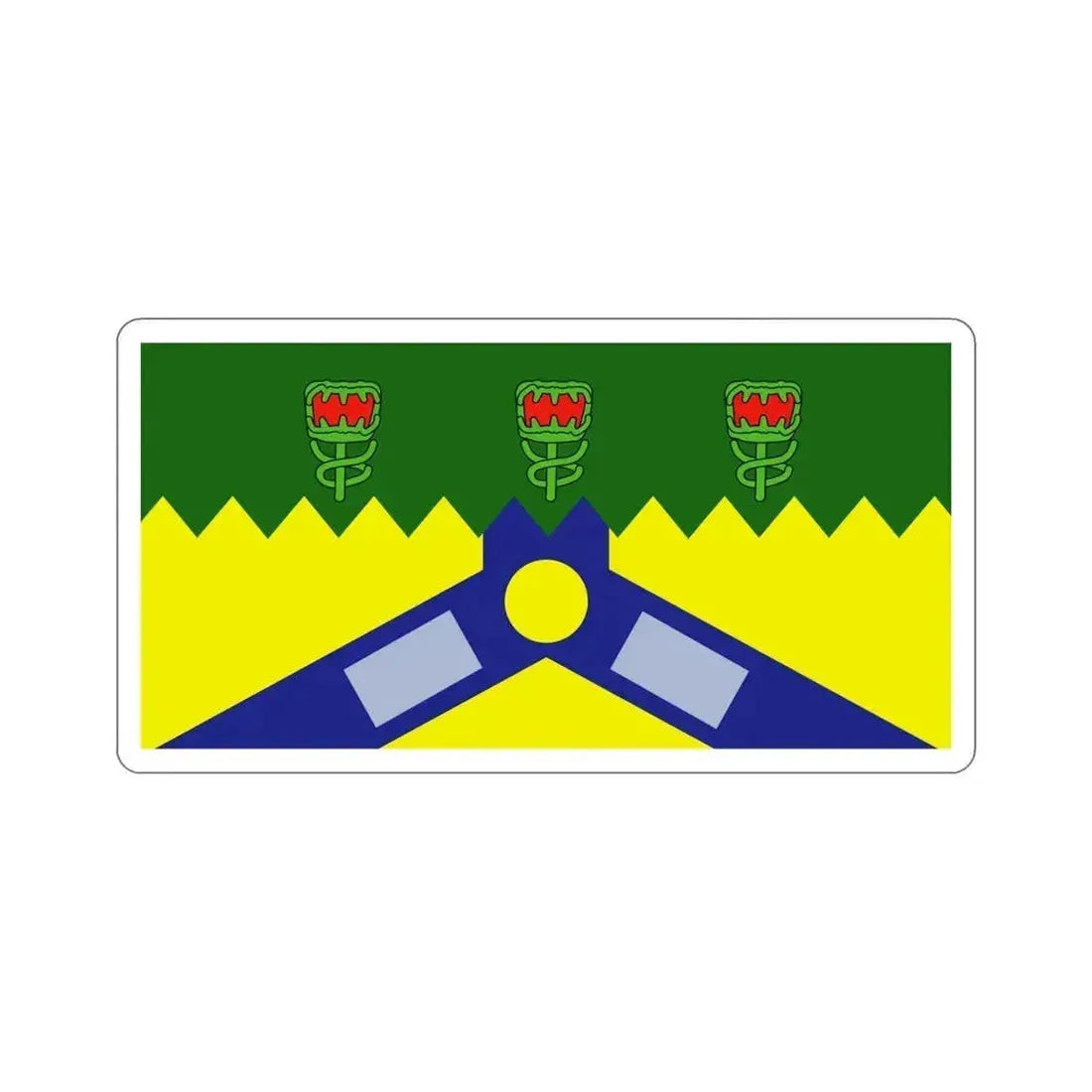 Flag of the City of Launceston Australia STICKER Vinyl Die-Cut Decal 5 Inch - The Sticker Space