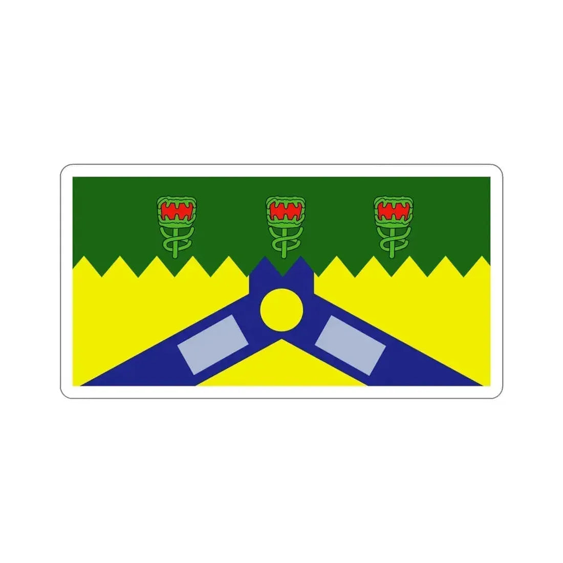 Flag of the City of Launceston Australia STICKER Vinyl Die-Cut Decal 5 Inch - The Sticker Space