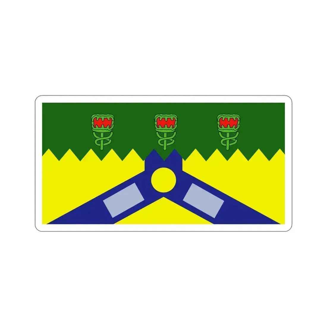 Flag of the City of Launceston Australia STICKER Vinyl Die-Cut Decal 6 Inch - The Sticker Space