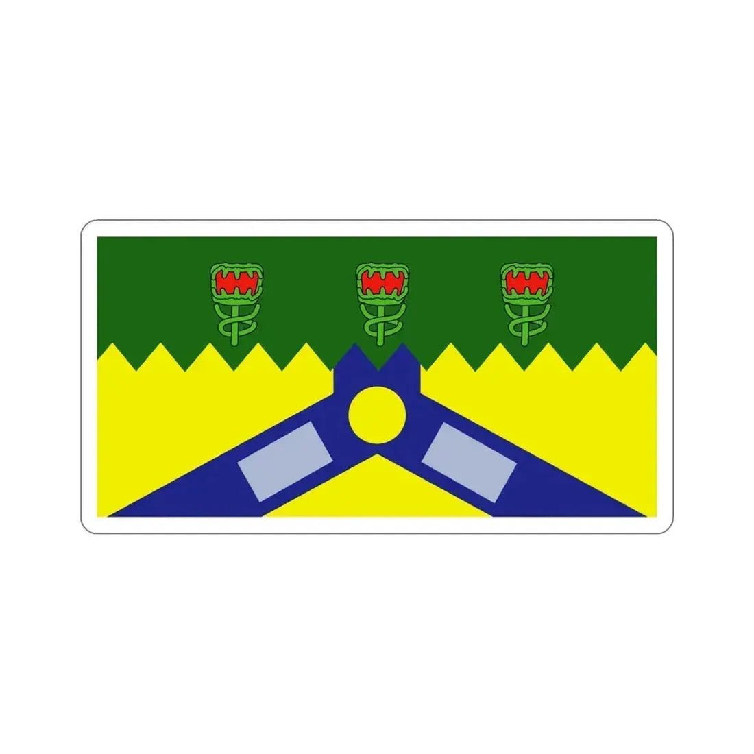 Flag of the City of Launceston Australia STICKER Vinyl Die-Cut Decal 6 Inch - The Sticker Space