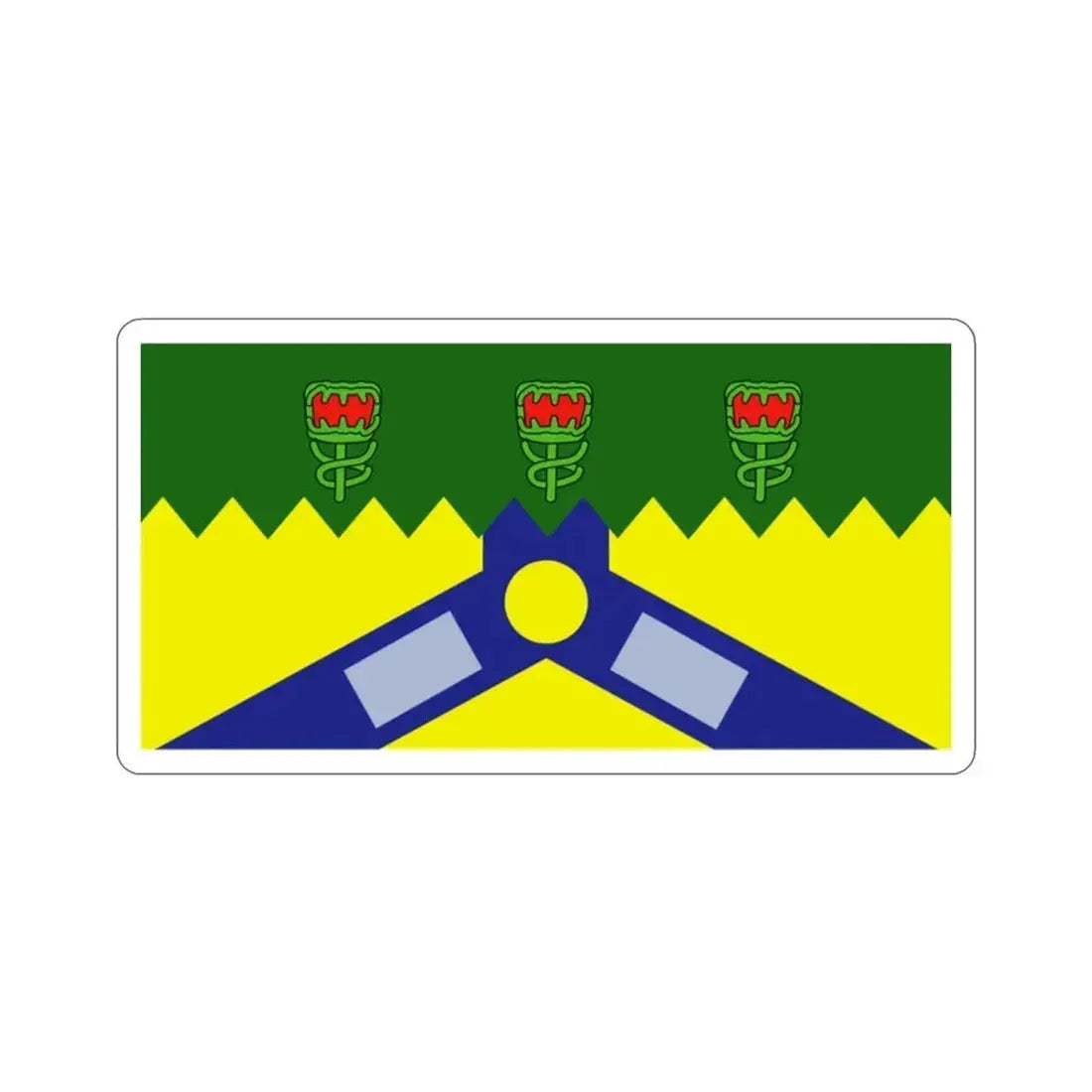 Flag of the City of Launceston Australia STICKER Vinyl Die-Cut Decal - The Sticker Space