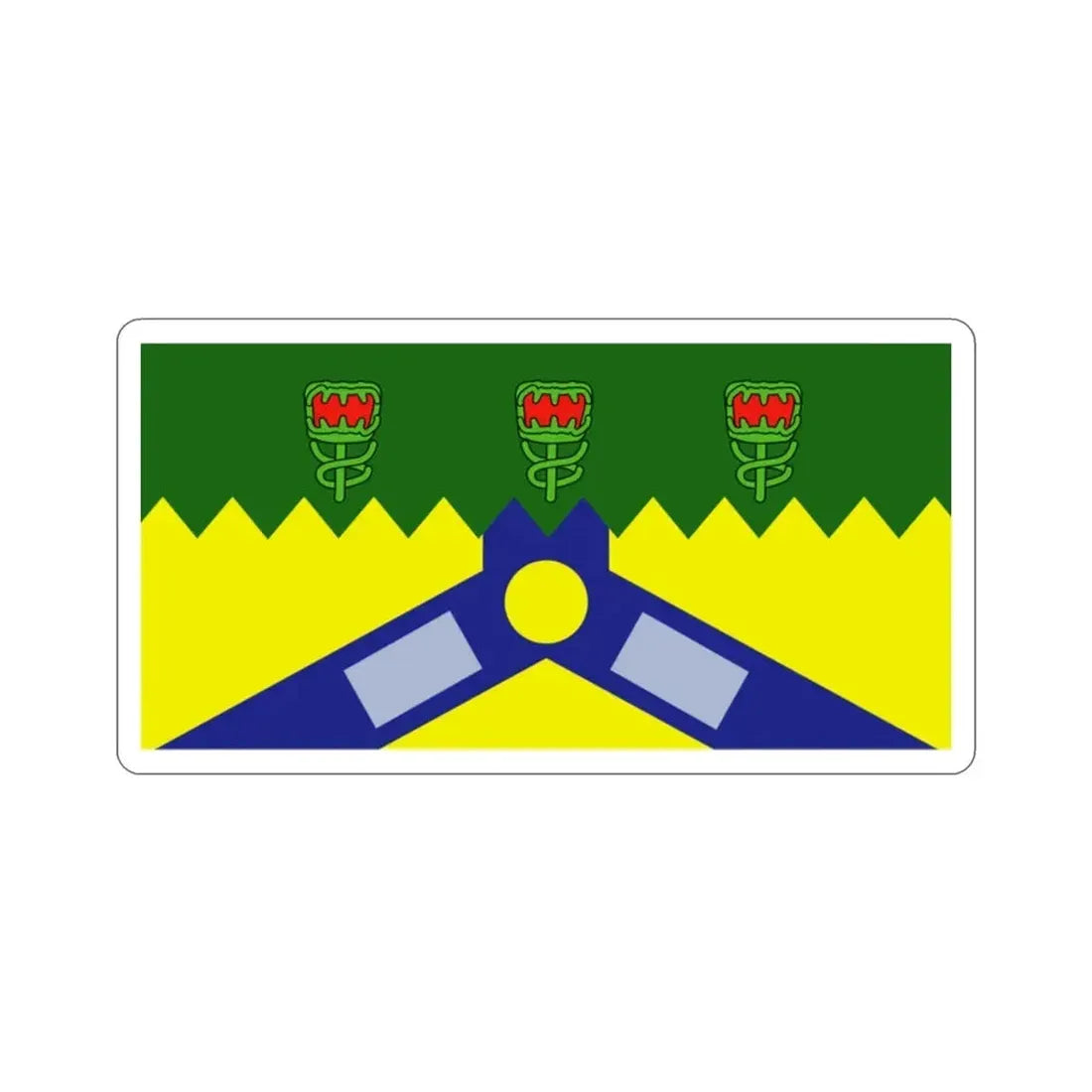 Flag of the City of Launceston Australia STICKER Vinyl Die-Cut Decal - The Sticker Space