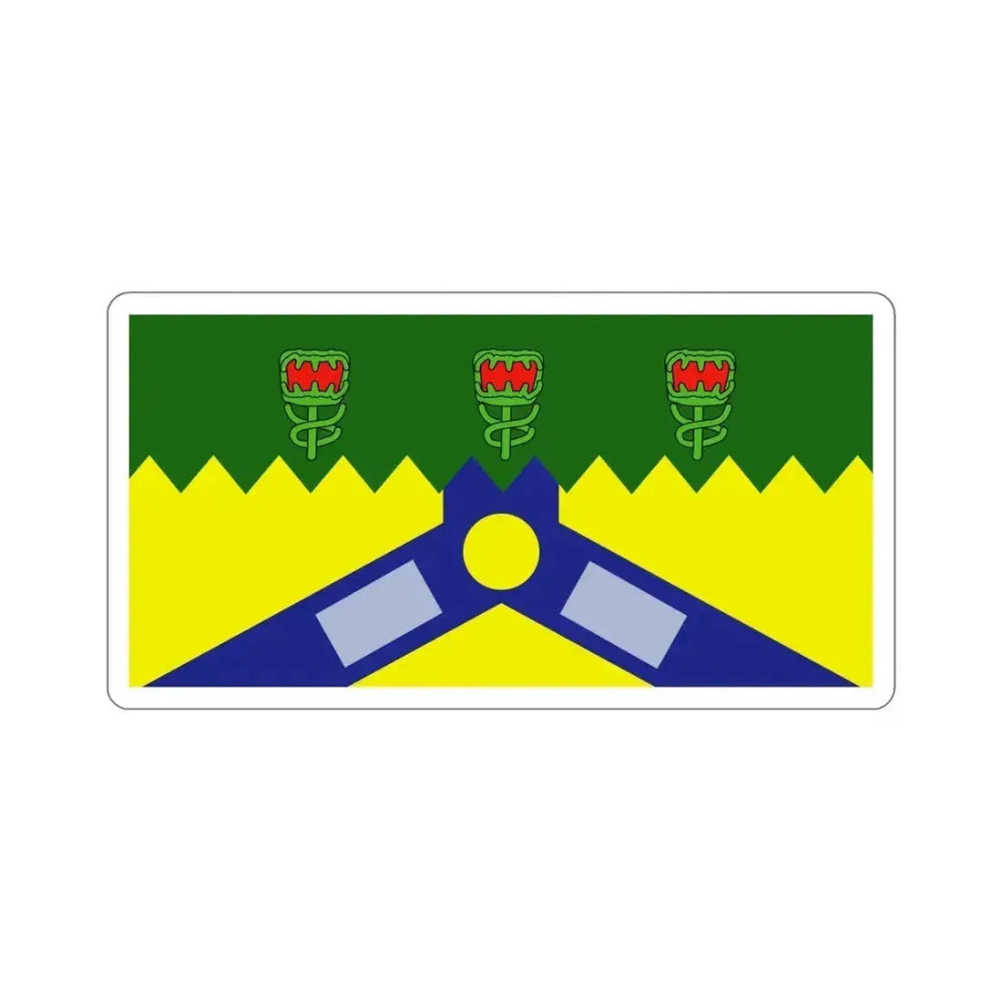 Flag of the City of Launceston Australia STICKER Vinyl Die-Cut Decal - The Sticker Space