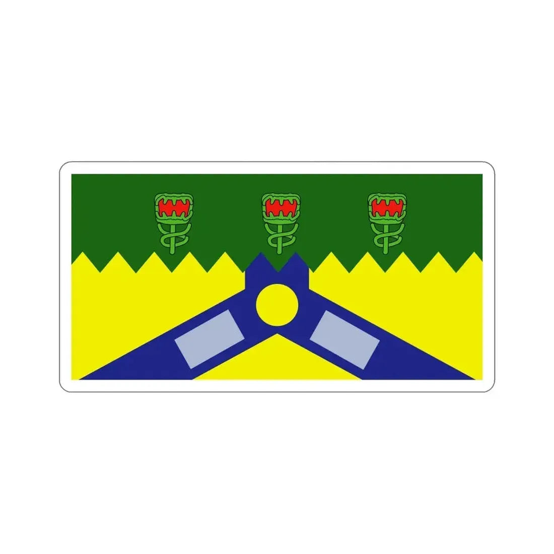 Flag of the City of Launceston Australia STICKER Vinyl Die-Cut Decal - The Sticker Space