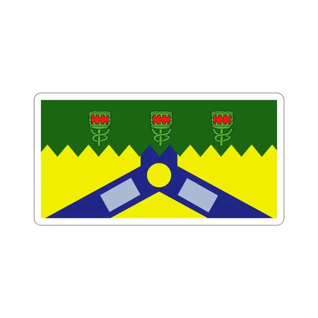 Flag of the City of Launceston Australia STICKER Vinyl Die-Cut Decal - The Sticker Space