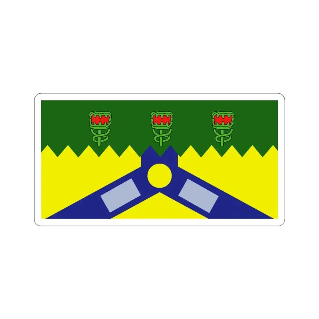 Flag of the City of Launceston Australia STICKER Vinyl Die-Cut Decal - The Sticker Space