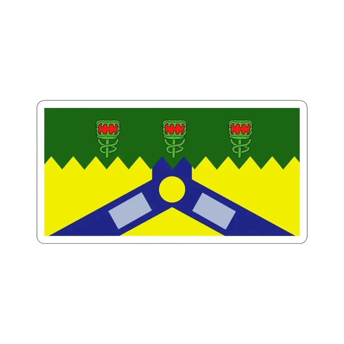 Flag of the City of Launceston Australia STICKER Vinyl Die-Cut Decal - The Sticker Space