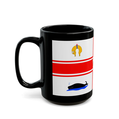 Flag of the City of Melbourne Australia - Black Coffee Mug-The Sticker Space