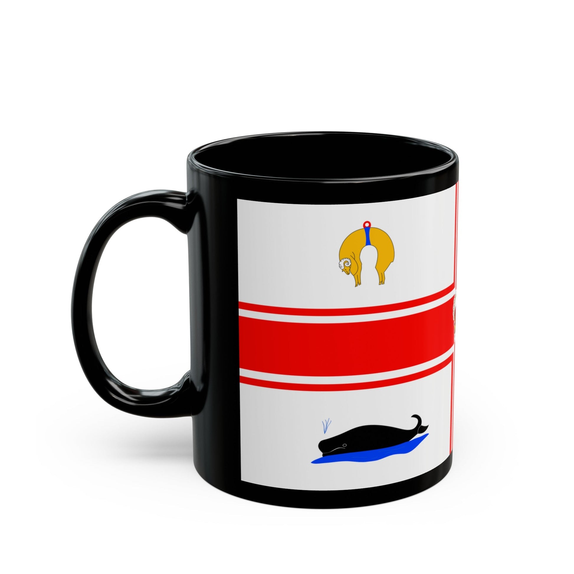 Flag of the City of Melbourne Australia - Black Coffee Mug-The Sticker Space