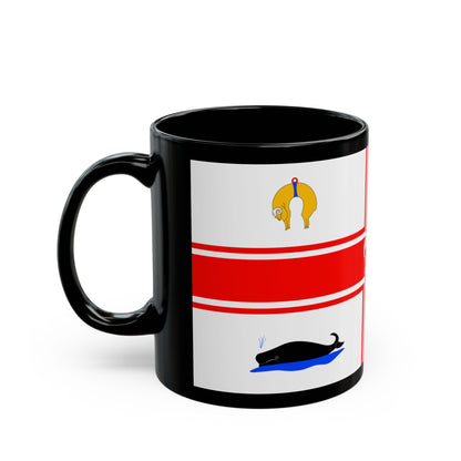 Flag of the City of Melbourne Australia - Black Coffee Mug-The Sticker Space