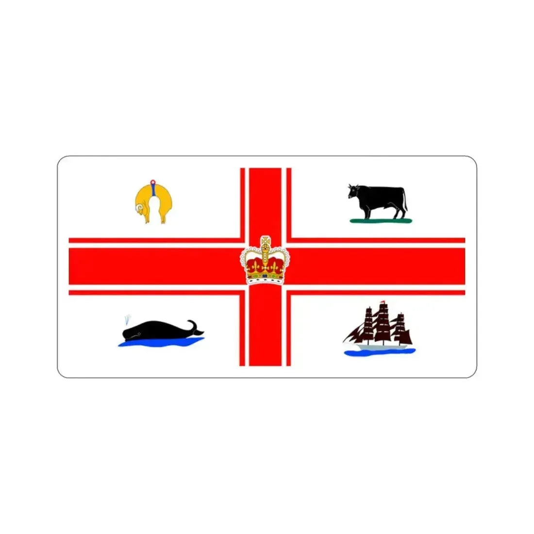 Flag of the City of Melbourne Australia STICKER Vinyl Die-Cut Decal 2 Inch - The Sticker Space